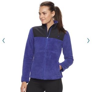 New - Women Fila Sport Long Sleeve Fleece Jacket